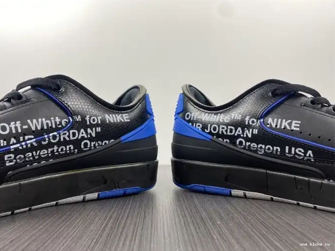 Rep Onekick Black DJ4375-004 Low SP Off-White Retro 2 Jordan Blue 0404